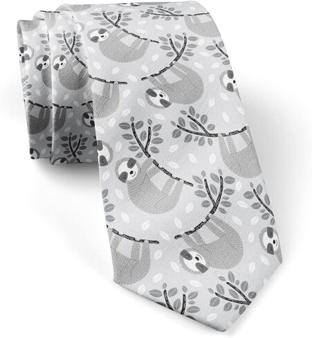 ربطة عنق رفيعة وعصرية للرجال، ربطات عنق مبتكرة للمحادثة (نمط الكسلان النائم)، كما هو موضح، L, كما هو موضح, L in Kuwait