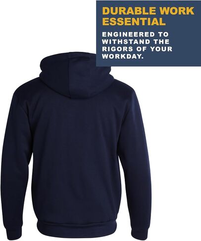Bass Creek Outfitters Mens High Visibility Sweatshirt - Heavyweight Sherpa Lined Safety Workwear Zip Hoodie Sweatshirt, M-XXL in Kuwait