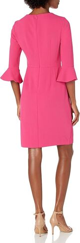 Donna Morgan Women's 3/4 Bell Sleeve Stretch Crepe Sheath Dress in Saudi Arabia