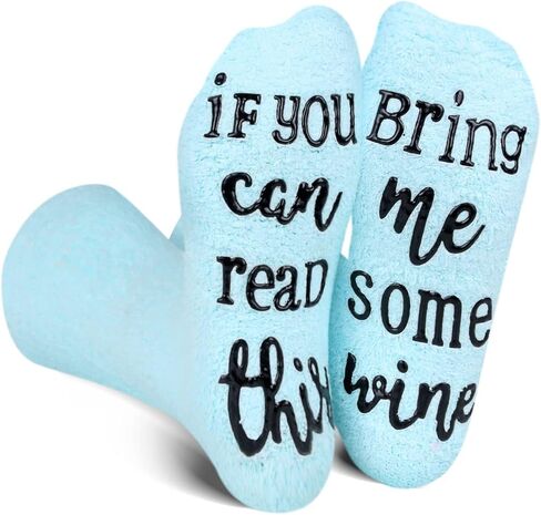 جوارب هدايا النبيذ من Benefeet Sox للنساء إذا كنت تستطيع قراءة جوارب الكب كيك هذه، أقوال مضحكة، جوارب شبشب للمستشفى غير قابلة للانزلاق in Saudi Arabia