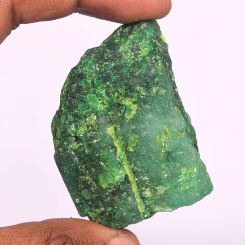 GEMHUB قطعة زمرد أخضر خام نادر 274.00 قيراط زمرد خام طبيعي زمرد خام طبيعي شفاء كريستال in Saudi Arabia