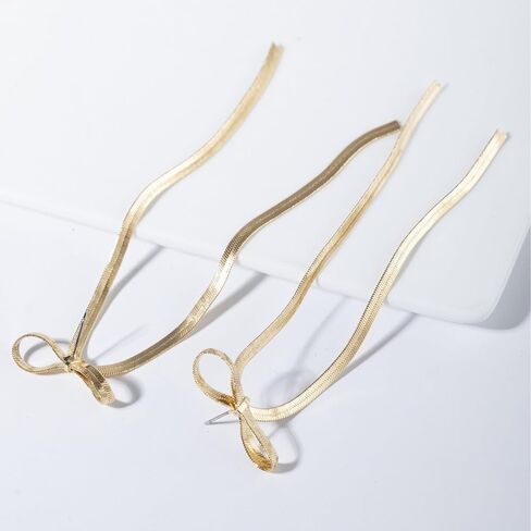 BLISI Gold Bow Earrings Silver 925 Sterling Silver Post Bow Stud Earrings Gold Dangle Bow Earrings Gold and Silver Bow Earrings for Women Girls Hypoallergenic in Saudi Arabia