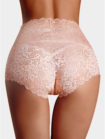 fyclemt Women Sexy Lace Underwear High Waist Tummy Control Soft Breathable Panties Briefs in Saudi Arabia