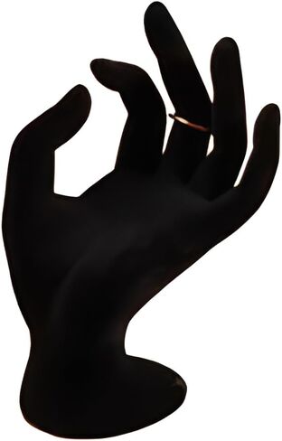 YOFAN Hand Shaped Ring Jewelry Display Holder Bracelet Necklace Stand, Photo props, Home Decoration, Black Velour, 7 Inch in Saudi Arabia