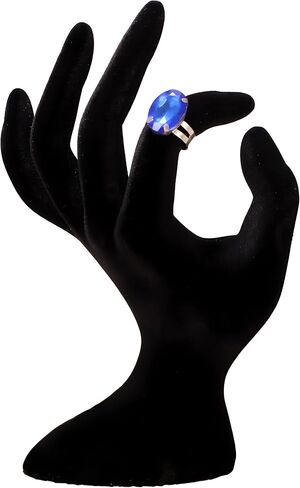 YOFAN Hand Shaped Ring Jewelry Display Holder Bracelet Necklace Stand, Photo props, Home Decoration, Black Velour, 7 Inch in Saudi Arabia
