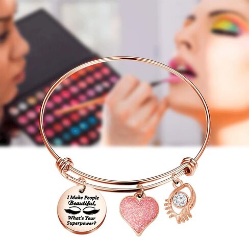 WSNANG Lashes Girl Artist Jewelry هدية فنان الرموش أنا أجعل الناس جميلين، ما هو سوار القوة الخارقة الخاص بك in Saudi Arabia