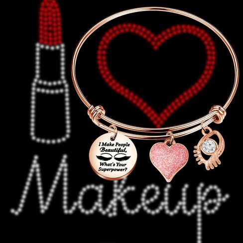 WSNANG Lashes Girl Artist Jewelry هدية فنان الرموش أنا أجعل الناس جميلين، ما هو سوار القوة الخارقة الخاص بك in Saudi Arabia