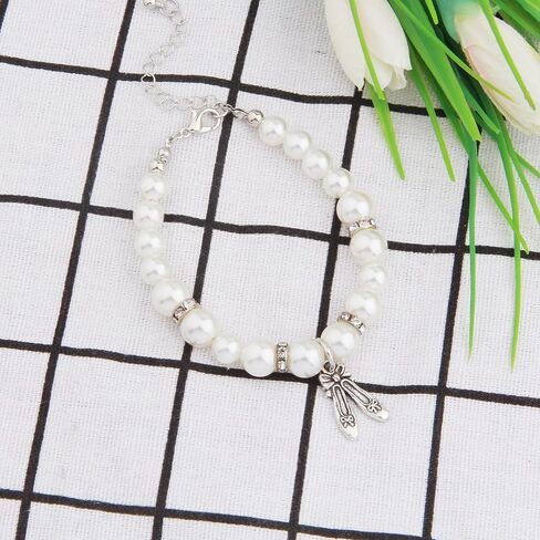 ENSIANTH Dance Lover Gift Pearl Bracelet Girl Dance Jewelry With Dancing Shose Dance Recital Gift in Saudi Arabia