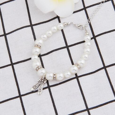 ENSIANTH Dance Lover Gift Pearl Bracelet Girl Dance Jewelry With Dancing Shose Dance Recital Gift in Saudi Arabia