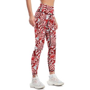 High Waisted Yoga Pants for Women Tummy Control 4 Way Stretch Running Workout Leggings Athletic Yoga Pants in Kuwait