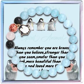 Fullrainbow Cute Penguin Bracelet for Women Penguin Gifts Penguin Lover Gifts Penguin Friendship Bracelet Penguin Teamwork Gifts Penguin Spirit Animal Gifts for Women Girls