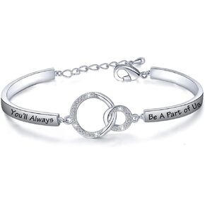 Zuo Bao Coworker Leaving Gift Boss Going Away Bracelet You'll Always Be A Part of Us We Will Miss You Gift for Friend Boss Mentor Coworker Retirement Jewelry