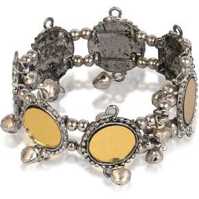 مجموعة JD'Z سوار الإسورة مصنوع يدويًا | بوهو الغجر القوطي الهبي مهرجان خمر نمط سوار اليد المجوهرات | إكسسوارات الموضة النسائية | الهندي سوار الإسورة الانتهاء من الفضة المعدنية المؤكسدة in Kuwait