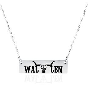 قلادة BARUN Wallen - Wallen Merch لزي الحفلات الموسيقية الريفية، أشياء فتاة الريف، قلائد البلد، مجوهرات الريف الغربي للنساء، أحذية المغني Wallen هدايا البقر لمحبي موسيقى راعية البقر in Kuwait