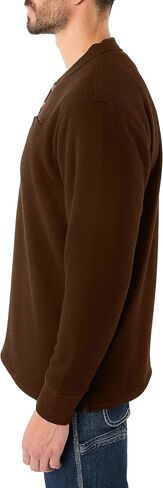 Smith's Workwear Men's Sherpa-Bonded Thermal Knit Henley Pullover in Saudi Arabia