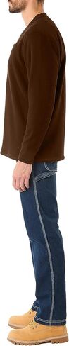 Smith's Workwear Men's Sherpa-Bonded Thermal Knit Henley Pullover in Saudi Arabia