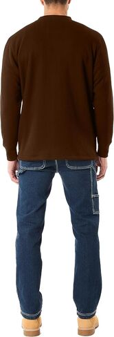 Smith's Workwear Men's Sherpa-Bonded Thermal Knit Henley Pullover in Saudi Arabia