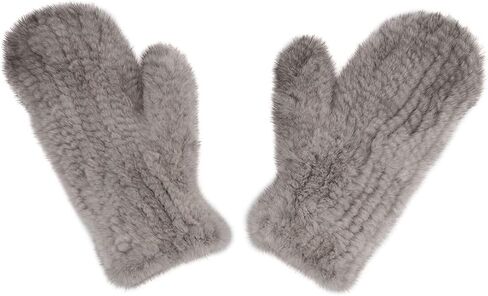 surell Mink Fur Mittens w Removable Rope String - Soft Winter Gloves - Luxury Cold Weather Clothing Accessory - Women in Saudi Arabia