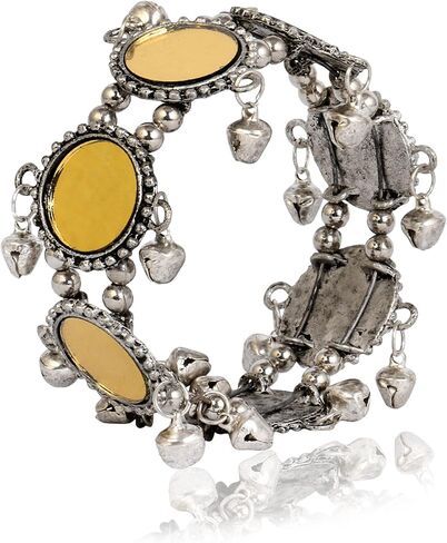 مجموعة JD'Z سوار الإسورة مصنوع يدويًا | بوهو الغجر القوطي الهبي مهرجان خمر نمط سوار اليد المجوهرات | إكسسوارات الموضة النسائية | الهندي سوار الإسورة الانتهاء من الفضة المعدنية المؤكسدة in Kuwait