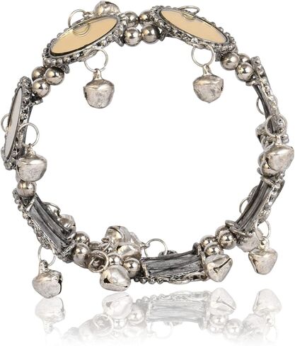 مجموعة JD'Z سوار الإسورة مصنوع يدويًا | بوهو الغجر القوطي الهبي مهرجان خمر نمط سوار اليد المجوهرات | إكسسوارات الموضة النسائية | الهندي سوار الإسورة الانتهاء من الفضة المعدنية المؤكسدة in Kuwait