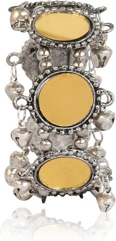 مجموعة JD'Z سوار الإسورة مصنوع يدويًا | بوهو الغجر القوطي الهبي مهرجان خمر نمط سوار اليد المجوهرات | إكسسوارات الموضة النسائية | الهندي سوار الإسورة الانتهاء من الفضة المعدنية المؤكسدة in Kuwait