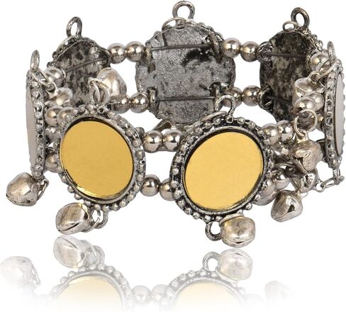 مجموعة JD'Z سوار الإسورة مصنوع يدويًا | بوهو الغجر القوطي الهبي مهرجان خمر نمط سوار اليد المجوهرات | إكسسوارات الموضة النسائية | الهندي سوار الإسورة الانتهاء من الفضة المعدنية المؤكسدة in Kuwait