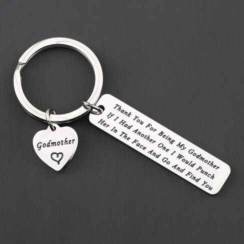 Godparent Gifts Thanks for Being An Awesome Godmother/Godfather Keychain First Communion Gift Thank You Gift For Godparents in Saudi Arabia
