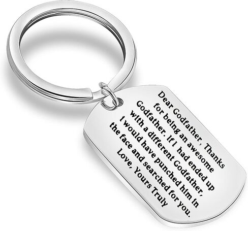 Godparent Gifts Thanks for Being An Awesome Godmother/Godfather Keychain First Communion Gift Thank You Gift For Godparents in Saudi Arabia