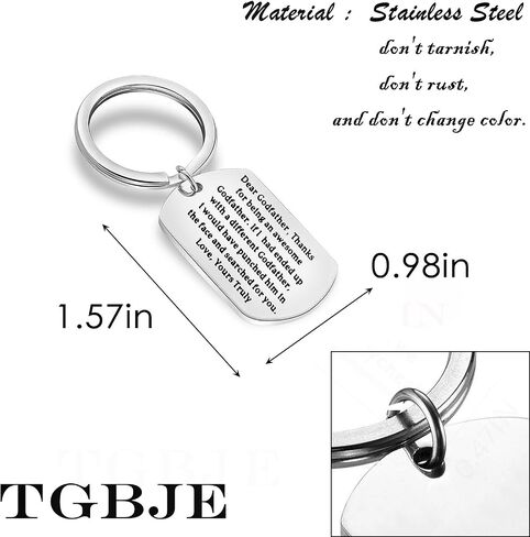 Godparent Gifts Thanks for Being An Awesome Godmother/Godfather Keychain First Communion Gift Thank You Gift For Godparents in Saudi Arabia