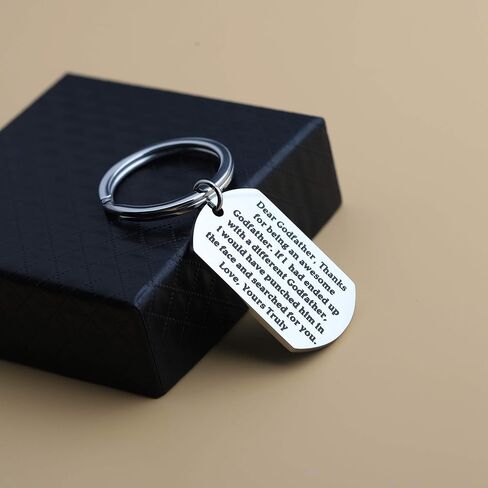 Godparent Gifts Thanks for Being An Awesome Godmother/Godfather Keychain First Communion Gift Thank You Gift For Godparents in Saudi Arabia