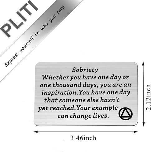 PLITI Sobriety Gift Addiction Recovery Gift Sober Gift Recovery هدايا مدمني الكحول AA in Kuwait