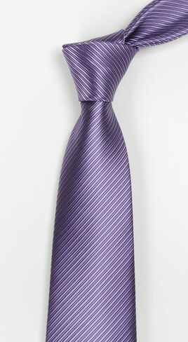 Men's Solid Color Ties Fine Stripe Smooth Graduation Formal Wedding Suit Necktie in Kuwait