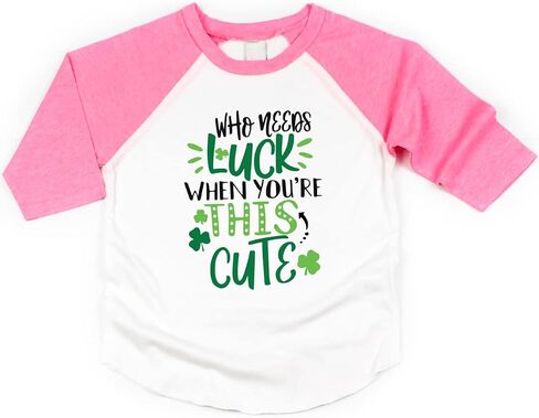 Bump and Beyond Designs Who Needs Luck When You're This Cute Kids St. Patrick's Day Shirt in Saudi Arabia