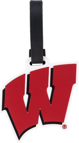University of Wisconsin Luggage Tag Badgers UW Madison Tags Bag (PVC Luggage Tag - Design A) in Kuwait