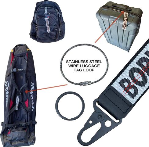 Golf Keys Lanyard & Suitcase Travel Bag Tags Identifier, Great Gifts for Golfer in Saudi Arabia