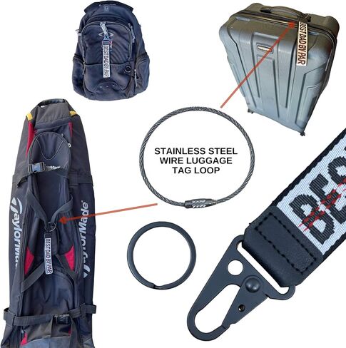 Golf Keys Lanyard & Suitcase Travel Bag Tags Identifier, Great Gifts for Golfer in Saudi Arabia
