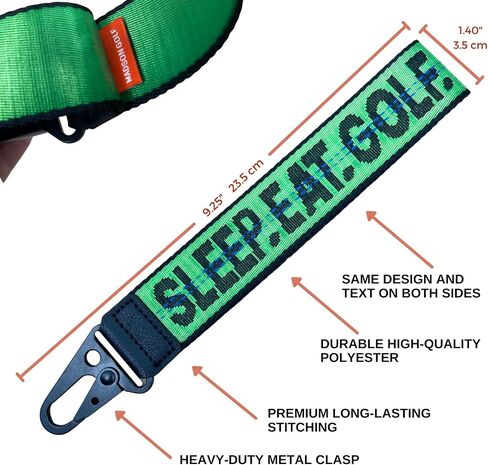 Golf Keys Lanyard & Suitcase Travel Bag Tags Identifier, Great Gifts for Golfer in Saudi Arabia