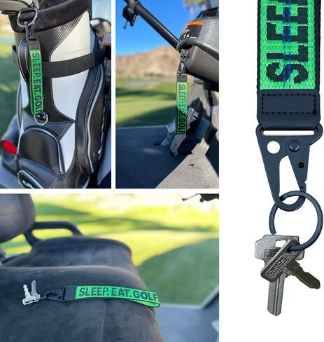 Golf Keys Lanyard & Suitcase Travel Bag Tags Identifier, Great Gifts for Golfer in Saudi Arabia