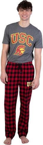 Ultra Game NCAA Men's Sleepwear Super Soft Flannel Pajama Loungewear Pants in Kuwait