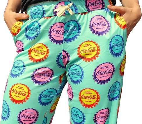 BRIEF INSANITY Lounge Pants for Men and Women | Coca-Cola Red Coke Can Icon Print Bottoms - Soft, Comfy Loungewear Pants in Kuwait