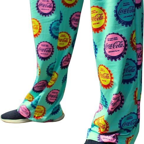 BRIEF INSANITY Lounge Pants for Men and Women | Coca-Cola Red Coke Can Icon Print Bottoms - Soft, Comfy Loungewear Pants in Kuwait