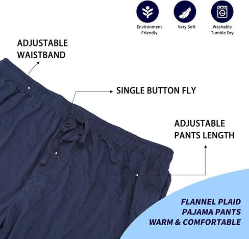 Bintangor Men's Pajama Shorts 100% Cotton Sleep Knit Elastic Waistband Lounge Wear pj Shorts 2 Pack in Saudi Arabia