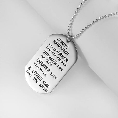 O.RIYA You Are Braver Than You Believe Necklaces/Keyring Jewellery(White) in Saudi Arabia
