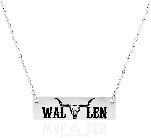 قلادة BARUN Wallen - Wallen Merch لزي الحفلات الموسيقية الريفية، أشياء فتاة الريف، قلائد البلد، مجوهرات الريف الغربي للنساء، أحذية المغني Wallen هدايا البقر لمحبي موسيقى راعية البقر in Kuwait
