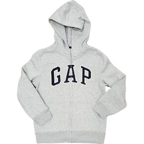 GAP Factory Boy's Fleece Arch Logo Zip Up Hoodie
