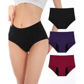 Sunm Boutique 3 Pack Incontinence Underwear for Women Comfortable Leakproof Panties Tummy Control in Kuwait