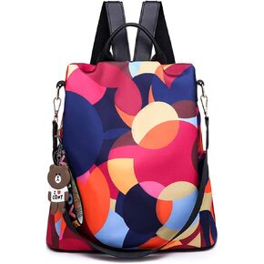 فري ليبي المضادة للسرقة حقيبة الظهر النايلون حقائب الظهر حقائب للنساء مدرسة السفر حقيبة الظهر حقائب الكتف خفيفة الوزن, One Size in Kuwait