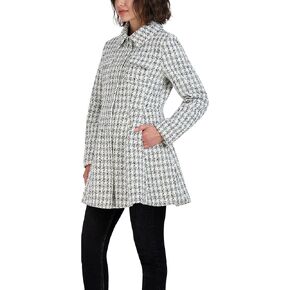 Laundry by Shelli Segal Women's Fit and Flare Plaid Fabric Jacket in Kuwait
