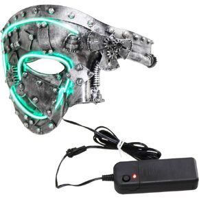 قناع Coddsmz Masquerade Mask Steampunk Phantom of The Opera Mechanical Venetian Party Mask in Kuwait