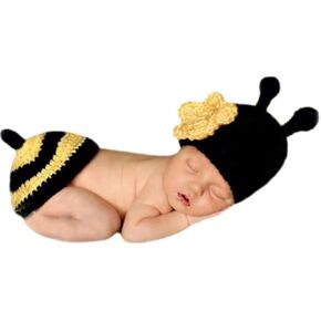 أزياء الوليد بوي فتاة الطفل ملابس التصوير الدعائم لطيف نحلة الكرتون قبعة بعقب الملابس الطفل فوتوغرافي الدعائم in Kuwait